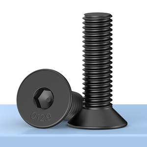 Alta resistenza 12.9 acciaio al titanio <span class=keywords><strong>M5</strong></span> dimensione del filo svasato viti esagonali 4mm-10mm lunghezze a <span class=keywords><strong>testa</strong></span> piatta bulloni a tazza M3 M20 - Product Image 2