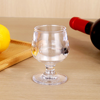 Gobelet à vin en plastique PC transparent clair de conception classique pour une utilisation dans un restaurant ou un hôtel