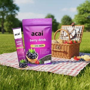 Bebida en Polvo de Acai Berry con Semillas de Chía, Fresa y Arándano para Energía Natural e Hidratación de la Piel - Product Image 6