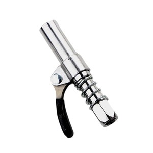 Hand Grease Gun Clamp Type Nozzle Spring Hose Single Double Handle Snap On Tip Tool Carbon Steel Manual For Butter Lubrication - Product Image 2