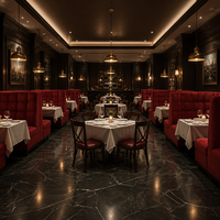Sofá doble moderno de tela para parejas, ideal para mobiliario de cine en cines, hoteles y restaurantes.
