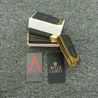 Kartu Nama Kertas Mewah Logo Kustom Cetak Sablon Sutra Berlapis Emas Kartu Nama Kardus Harga Pabrik