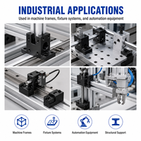 Bloc de serrage structurel en aluminium usiné CNC de précision sur mesure pour l'assemblage de cadres d'équipement et les machines d'automatisation