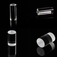 Lentille de tige de guidage de lumière en verre optique de silice fondue borosilicate à haute transmittance personnalisée résistante à la température