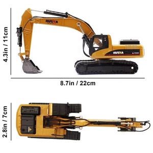 รถขุดจำลองแบบหล่อขึ้นรูปโลหะผสมเต็มรูปแบบ รุ่น SJY-1710-2 สเกล 1:50 ของเล่นเด็ก รถก่อสร้าง รถขุดแบบจำลอง - Product Image 6