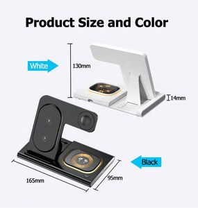Nuevo Soporte de Carga Portátil de 15W, <span class=keywords><strong>Cargador</strong></span> Inalámbrico Plegable 3 en 1 Multifuncional Universal para iPhone, <span class=keywords><strong>Samsung</strong></span> y Auriculares - Product Image 2