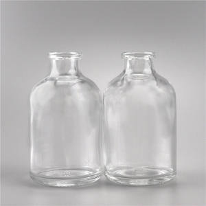 Moldeado 10ml 15ml 20ml 30ml 50ml 100mL Botella de vidrio transparente Contenedor Vial de vidrio de inyección <span class=keywords><strong>para</strong></span> antibióticos con tapón de goma - Product Image 3