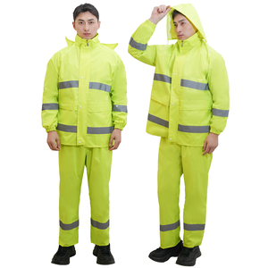 Traje Impermeable Reflectante para Ciclismo, para Hombre y <span class=keywords><strong>Mujer</strong></span>, Pantalones y Chaqueta Cortavientos, para Jardinería y Limpieza, con Protección Reforzada - Product Image 1