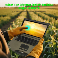 Portátil Ultrafino y Resistente de 14 Pulgadas, Industrial, de Alta Resistencia, Core I3 I5 I7 I9 con Logotipo Personalizado, BIOS para Viajes de Negocios