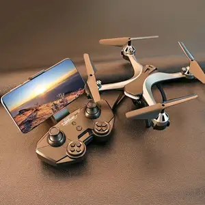 새로운 JC801 UAV HD 전문 듀얼 카메라 원격 제어 헬리콥터 4K 듀얼 카메라 드론 항공 사진 쿼드 콥터 와이파이