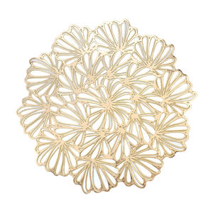 Posavasos Aislantes Huecos de PVC Dorado, Resistentes al Calor, Antimanchas, Antideslizantes y Lavables, de Alta Calidad y Ecológicos, al por Mayor - Product Image 3