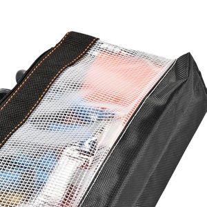 Waterproof Mesh Multi-Functional Classic Clear Small Polyester <b>Tool</b> Pouch <b>Bag</b> Heavy Duty High-Capacity Buckle Closure OEM - Product Image 5