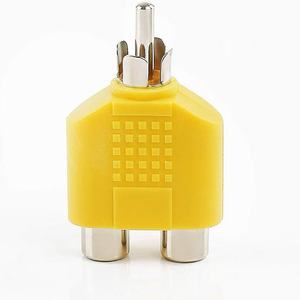 <span class=keywords><strong>RCA</strong></span> Evrensel Video/Ses Dönüştürme Fişi Pirinç Yuvarlak Şekilli Tek Uçlu Çift Çıkışlı Ses Adaptörü Renk Seçenekleri Mevcuttur - Product Image 6