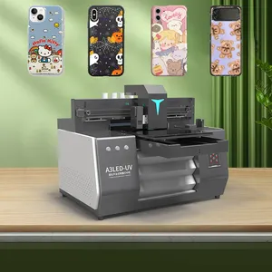 Portable Inkjet Printers A3 A4 Flatbed UV Printer For Pen Phone Case ID Card 3D Effect DTG Printing Machine