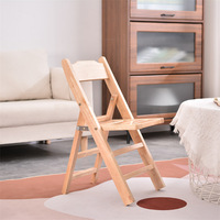 Chaise pliante à dossier en bois massif de cyprès, tabouret d'hôtel, usage domestique pour adultes, mobilier d'hôtel, mobilier commercial portable pour taverne et maison