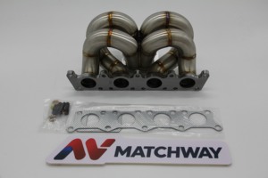 Tuyau d'échappement en acier inoxydable MATCHWAY de <span class=keywords><strong>3</strong></span> mm d'épaisseur pour Audi A4 1.8L Jetta VW <span class=keywords><strong>Golf</strong></span> MK4 <span class=keywords><strong>GTI</strong></span> 1999-2004, collecteur turbo T3 à traction avant - Product Image 2