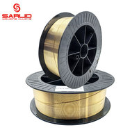 Fil de soudage en cuivre personnalisé OEM, fil de soudage MIG en alliage 0,8 mm 1,0 mm 1,2 mm 1,6 mm