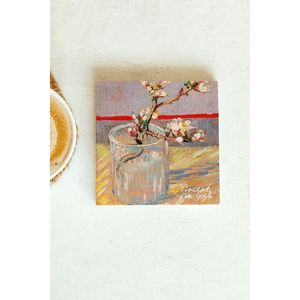Vincent <b>Van</b> Gogh Series Stone Coaster Set 82 Square Design for Business Cup <b>Mat</b> Gift or Promotion - Product Image 1