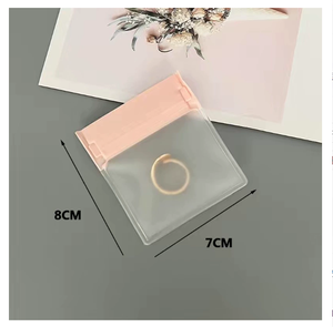 New Custom Logo Frosted Transparent Ring Bracelet EVA Jewelry Bag Jewelry Dust-proof Storage Packaging Jewelry Bag - Product Image 1