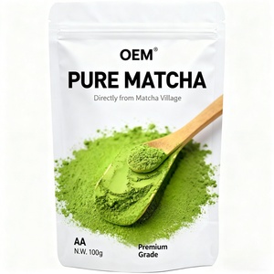 Thé minceur Matcha biologique OEM neuf en sachet/gobelet, poudre instantanée soluble, thé de qualité supérieure japonaise - Product Image 3