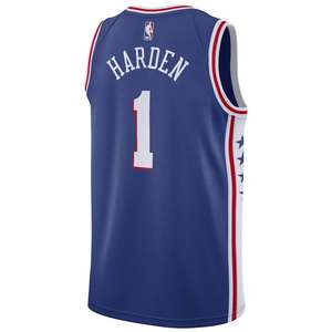 เสื้อเจอร์ซีย์บาสเก็ตบอลทีมฟิลาเดลเฟีย #1 James harden City ปักโลโก้เครื่องแบบฤดูร้อน - Product Image 2