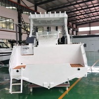 Yacht de sport en aluminium de 25 pieds et 7.7m pour l'Australie, bateau de pêche pilote à cabine marché Offre Spéciale, moteur hors-bord, bateau d'eau salée à vendre