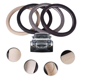 Universal Fit Sports-Style Leather Steering Wheel Cover New <strong>Car</strong> <strong>Accessories</strong> <strong>in</strong> PU Plush High Quality Fiber Leather Material - Product Image 4