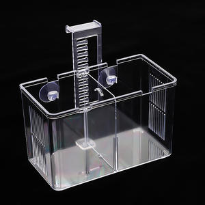 Caja de cría de acuario para pecera para acuario de peces pequeños, pecera para mascotas, Guppy, cría <span class=keywords><strong>Doble</strong></span> - Product Image 2