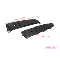 Kit d'inserts de pare-chocs arrière 2 pièces compatible avec X3 G45 G48 2025+ Nouveau modèle Style SOOQOO Fibre de carbone sèche préimprégnée autoclavée Moulage métallique