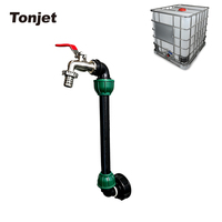 Kit de raccordement pour citerne IBC S60x6 à filetage grossier 1000L, pour récupération d'eau de pluie, raccord de tuyau flexible anti-fuite, durable