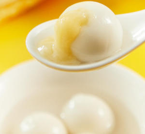 Durian Flavor Tangyuan Quick-frozen <b>Soft</b> Sweet Glutinous Rice Balls 320g Bag Pack Traditional Chinese Dessert - Product Image 2