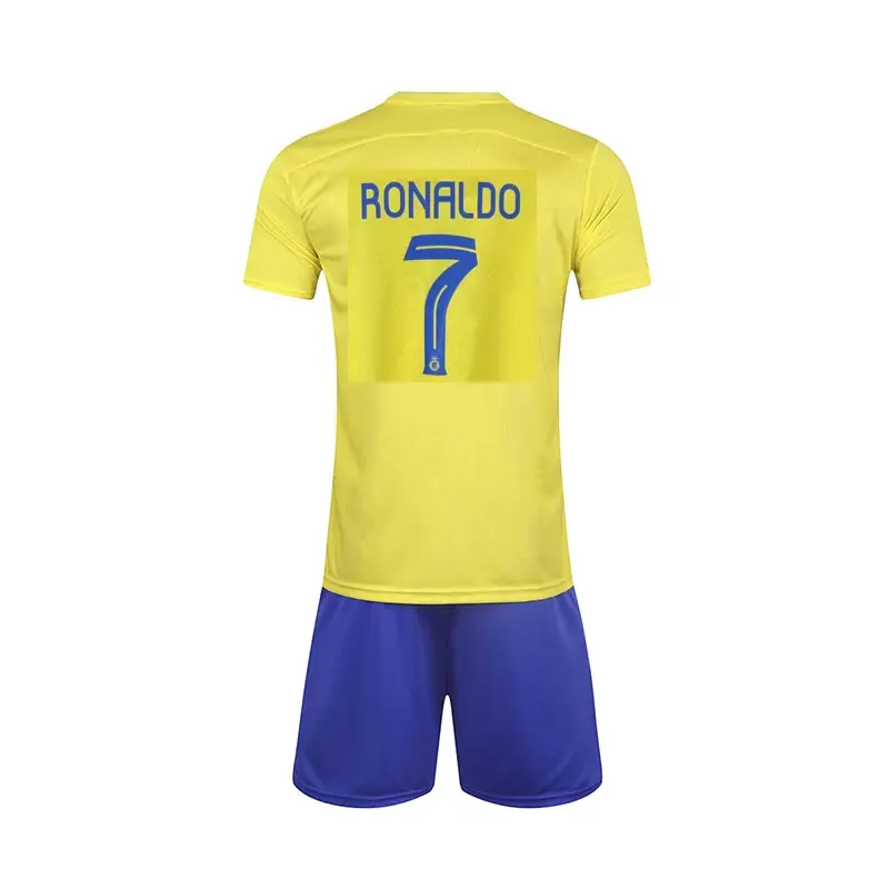 Arabie saoudite 22 23 al No.7 C. Ronaldo FC Football porter football hommes Nassr chemises maillot enfants t-shirts Kit d'entraînement à domicile