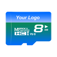 Tarjeta de Memoria SD TF U1 de Alta Velocidad de Fábrica, Clase 10, 8GB, Mini Tarjeta de Memoria C10 para Cámara CCTV y Dashcam