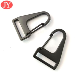 Özel 21mm mat siyah Metal tetik döner bahar yapış kordon kanca asılı köpek çanta kanca çinko alaşımından yapılmış - Product Image 2