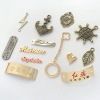 Pembuatan Grosir Emblem Logo Logam Kustom Kuningan Paduan Seng Label Parfum Tas Tangan Koper Plat Nama 3m Logo Logam 3D