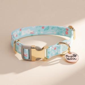 Collar para Perro de Algodón Premium Moderno, Talla XS, con Diseño Elegante y Lujoso, Personalizado, Cómodo y Ajustable - Product Image 1