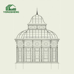 Serre de jardin Yongsheng personnalisée, moderne/traditionnelle, en acier galvanisé à chaud, verre trempé, écologique et facile à assembler - Product Image 4