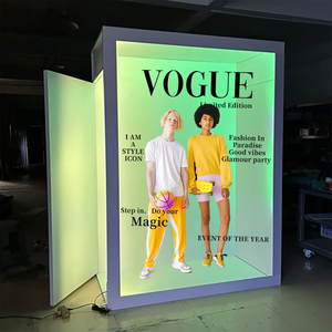 Magazines Photo Booth Blanc Avec Accessoires Accessoires Gratuits Magazine Photo Booth Frame - Product Image 4