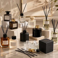 Flacon diffuseur à bâtonnets 3oz, flacon diffuseur à bâtonnets transparent givré, flacon diffuseur à bâtonnets vide de luxe, design personnalisé