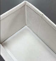 Organisateur de tiroir ouvert en tissu, boîte de rangement sans couvercle, bac étanche pour chaussettes et cosmétiques, 28x14x13cm, robuste