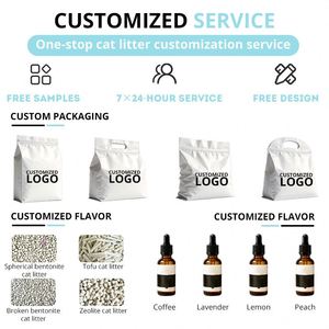 OEM Natural Bentonite Cat Litter Fast Water Absorption Strong Clumping Agglomeration Excellent Deodorant Bentonite Cat <b>Sand</b> - Product Image 5
