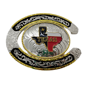 高品质新款热卖定制西部扣风格德州帽子皮带扣 - Product Image 6