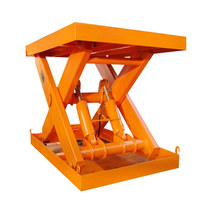 Table élévatrice à ciseaux électrique digne de confiance table élévatrice à ciseaux de convoyeur à haute efficacité de travail avec rouleau