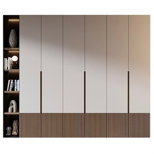 Armario Modular Moderno Color Gris Mate BALOM, Armario Empotrado con Cierre Suave, Tamaño Personalizado, Fabricación OEM, Certificado CE - Product Image 3