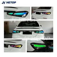Feux arrière transparents HETOP W206 Classe E 2021-2023, feux arrière personnalisés spéciaux, couleur RGB transparente, feux arrière de voiture, feux de jour DRL pour Benz