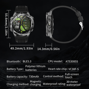 Reloj Inteligente GPS para Exteriores OEM, Pantalla Resistente de 1.43 Pulgadas, Mapa en Línea/Fuera de Línea, Resistente al Agua 3ATM, Reloj Deportivo con Brújula, Llamadas Bluetooth - Product Image 3