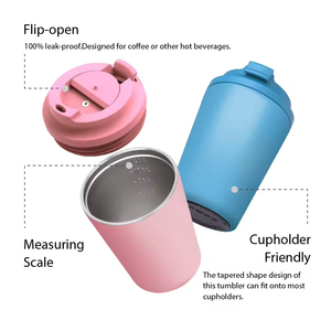 Customized High Quality 1/2 M Half Travel Million Coffee <b>Mug</b> Cups 8oz 12oz <b>Insulated</b> Stainless Steel Half Coffee <b>Mug</b> - Product Image 3