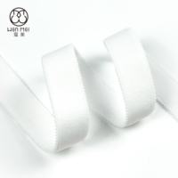 Bande élastique en nylon et spandex, bordure picotée blanche, douce, haute élasticité, pour lingerie, sous-vêtements et maillots de bain