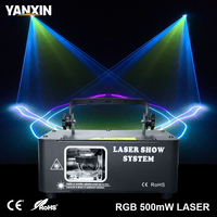 Système de spectacle laser multifonctionnel en fer, projecteur laser RVB couleur pleine, DMX512, activé par le son/autonome, pour discothèque, piste de danse, bar, KTV