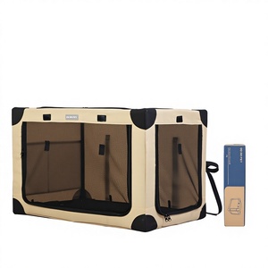 Trasportino per Auto in Tessuto Oxford Traspirante e Morbido per <span class=keywords><strong>Cani</strong></span> e Gatti, Pieghevole per Tutte le Stagioni, Facile da Trasportare - Product Image 1